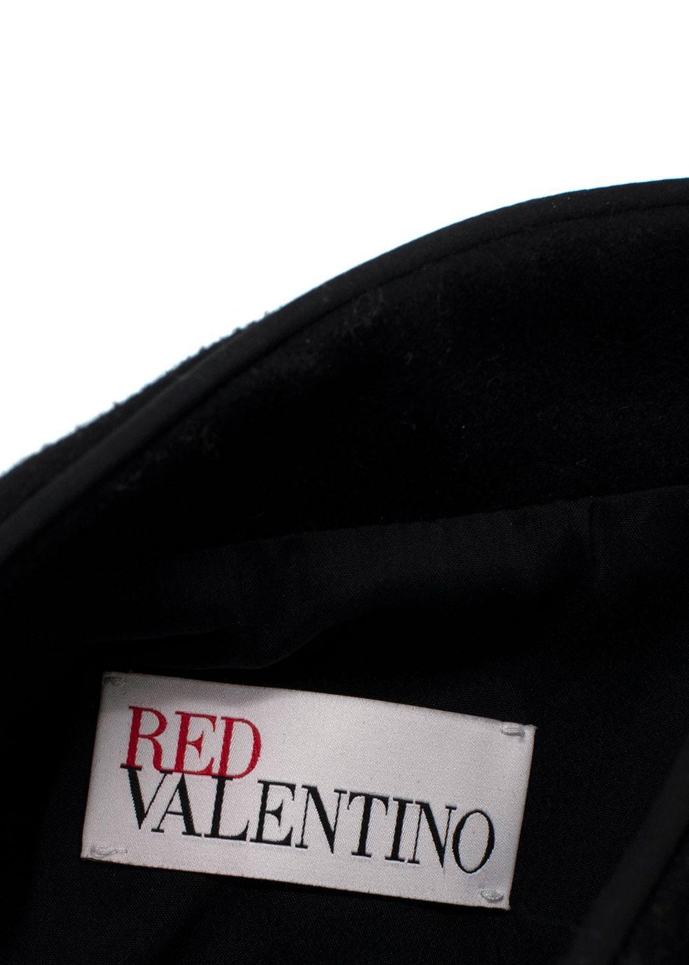 Red Valentino Black Wool Blend Cape