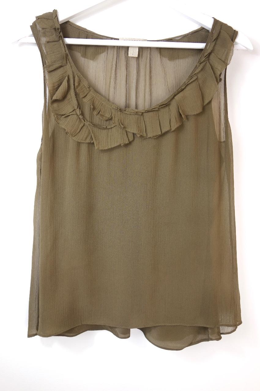 Burberry Brit Silk Chiffon Top