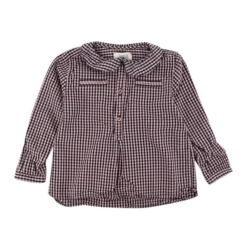 Black & Pink Gingham Blouse