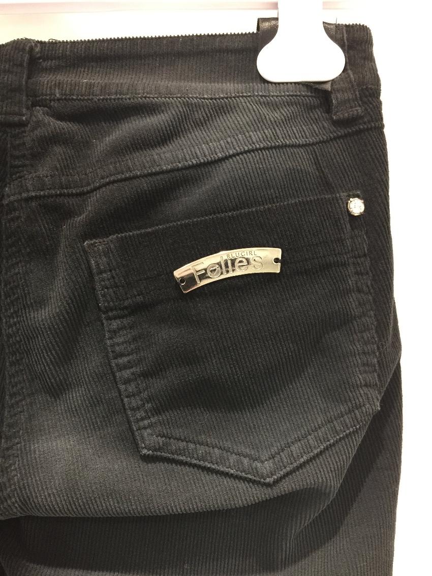 Blumarine Black Corduroy Trousers
