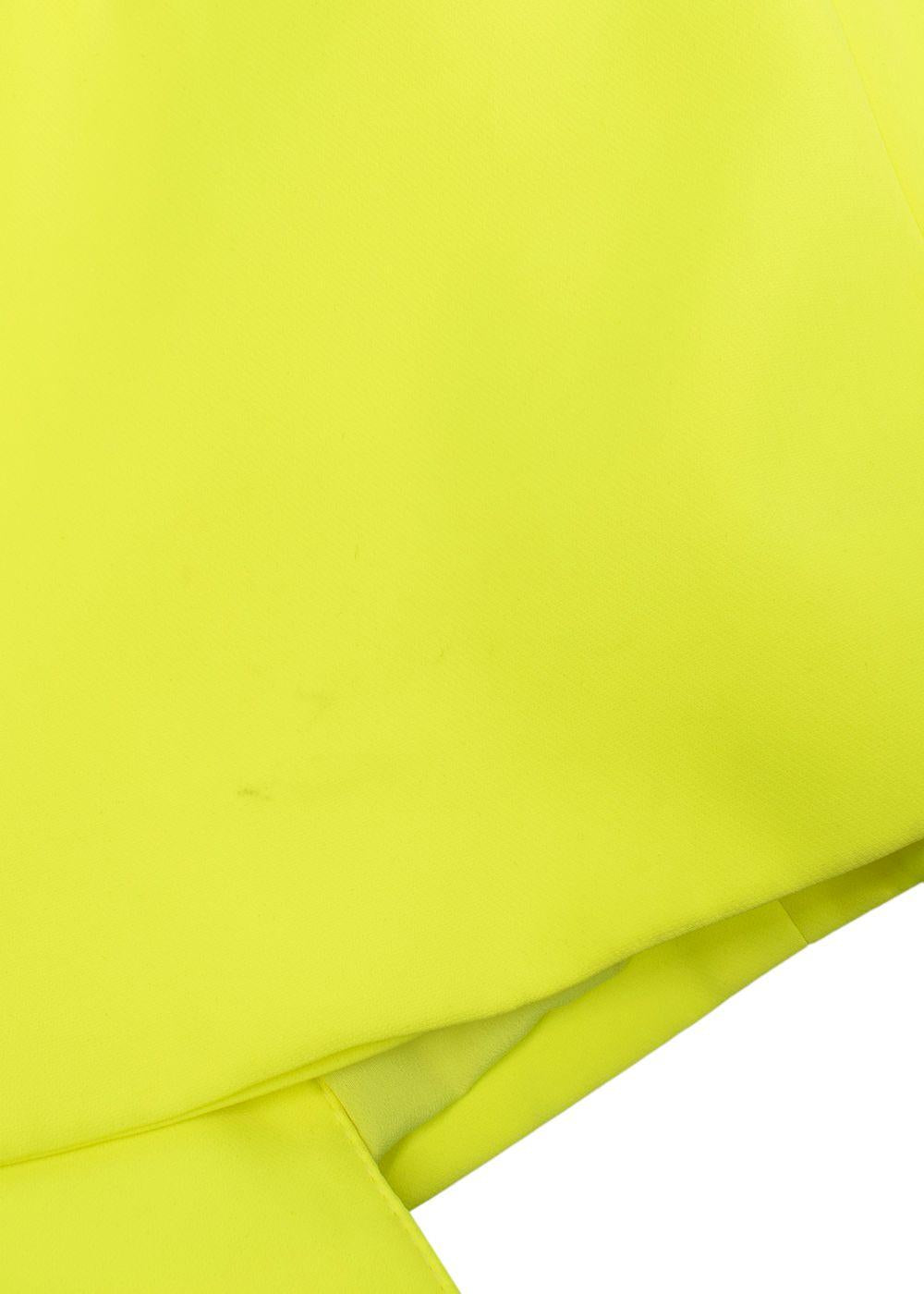 Versace Neon Yellow Single Breasted Blazer