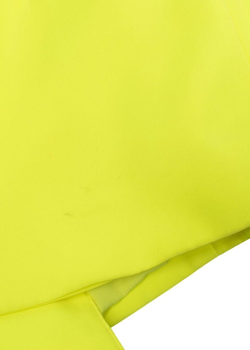Versace Neon Yellow Single Breasted Blazer