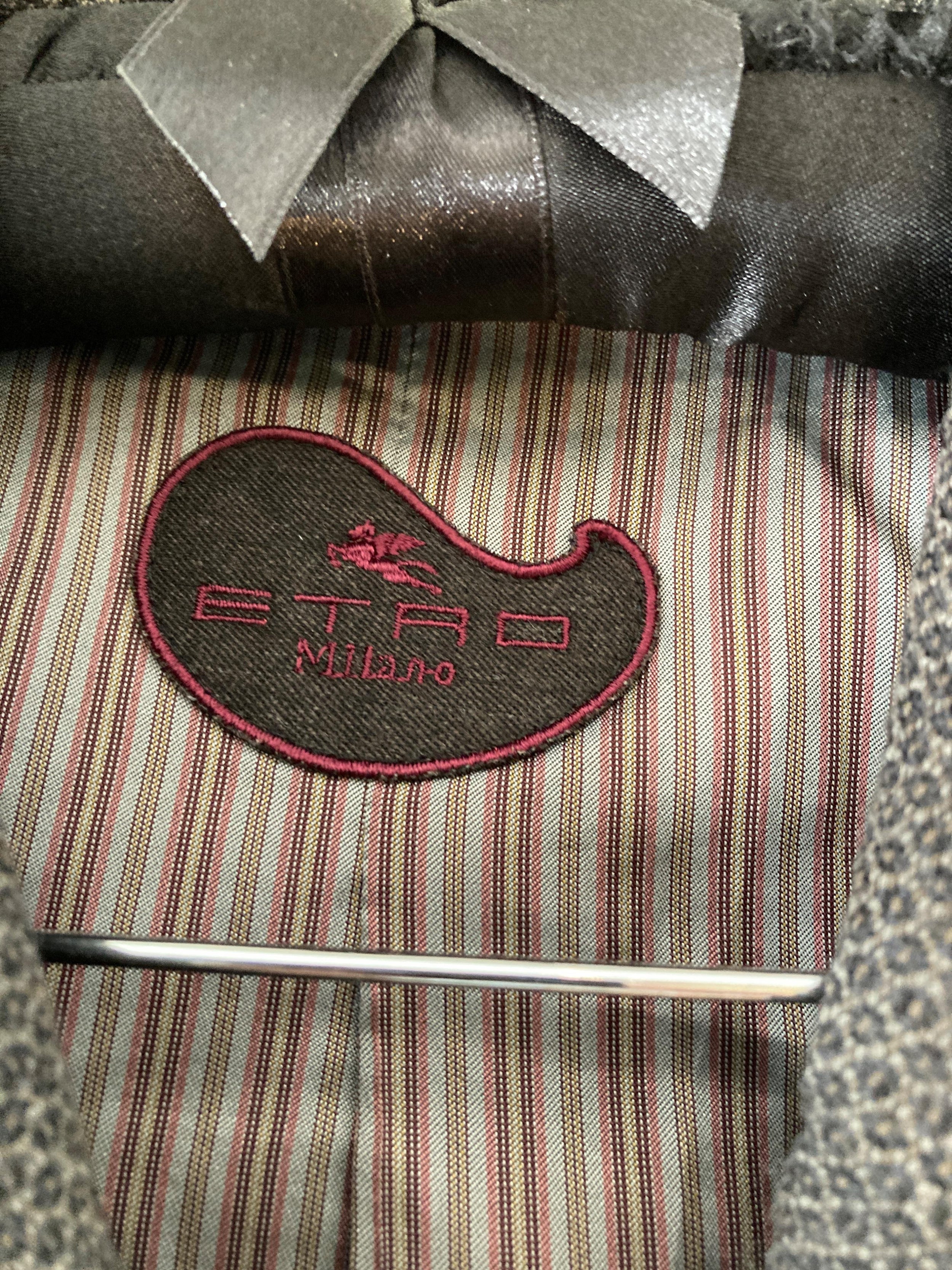 Brown Single Breasted Wool Blazer Jacket