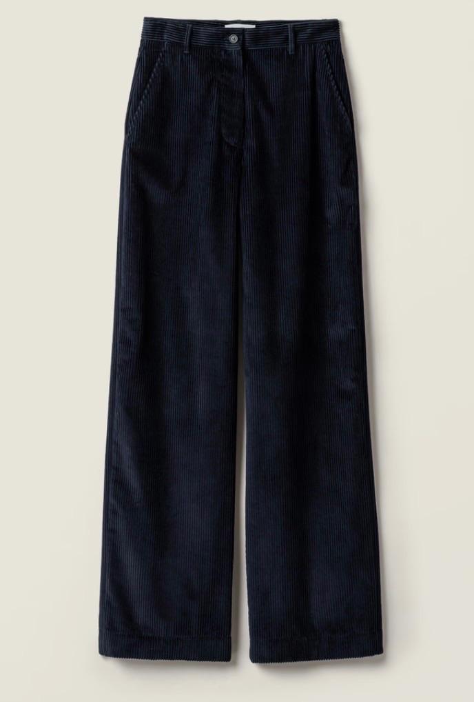 Miu Miu Navy Velvet Trousers
