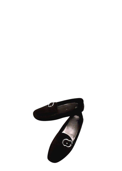 Black Suede Interlocking G Loafers