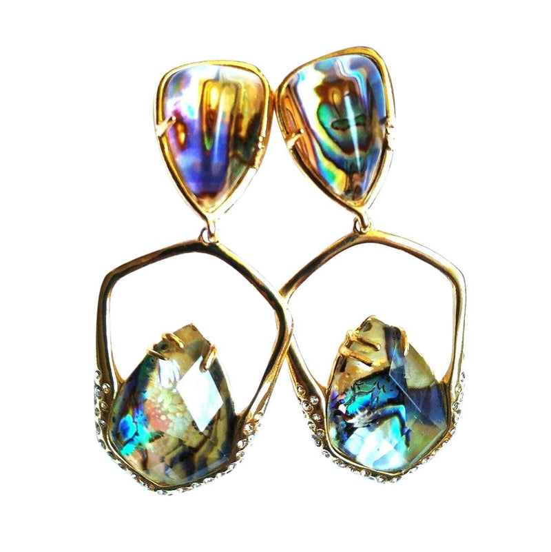 Alexis Bitter Miss Havisham Kinetic Gold Moonstone Earrings