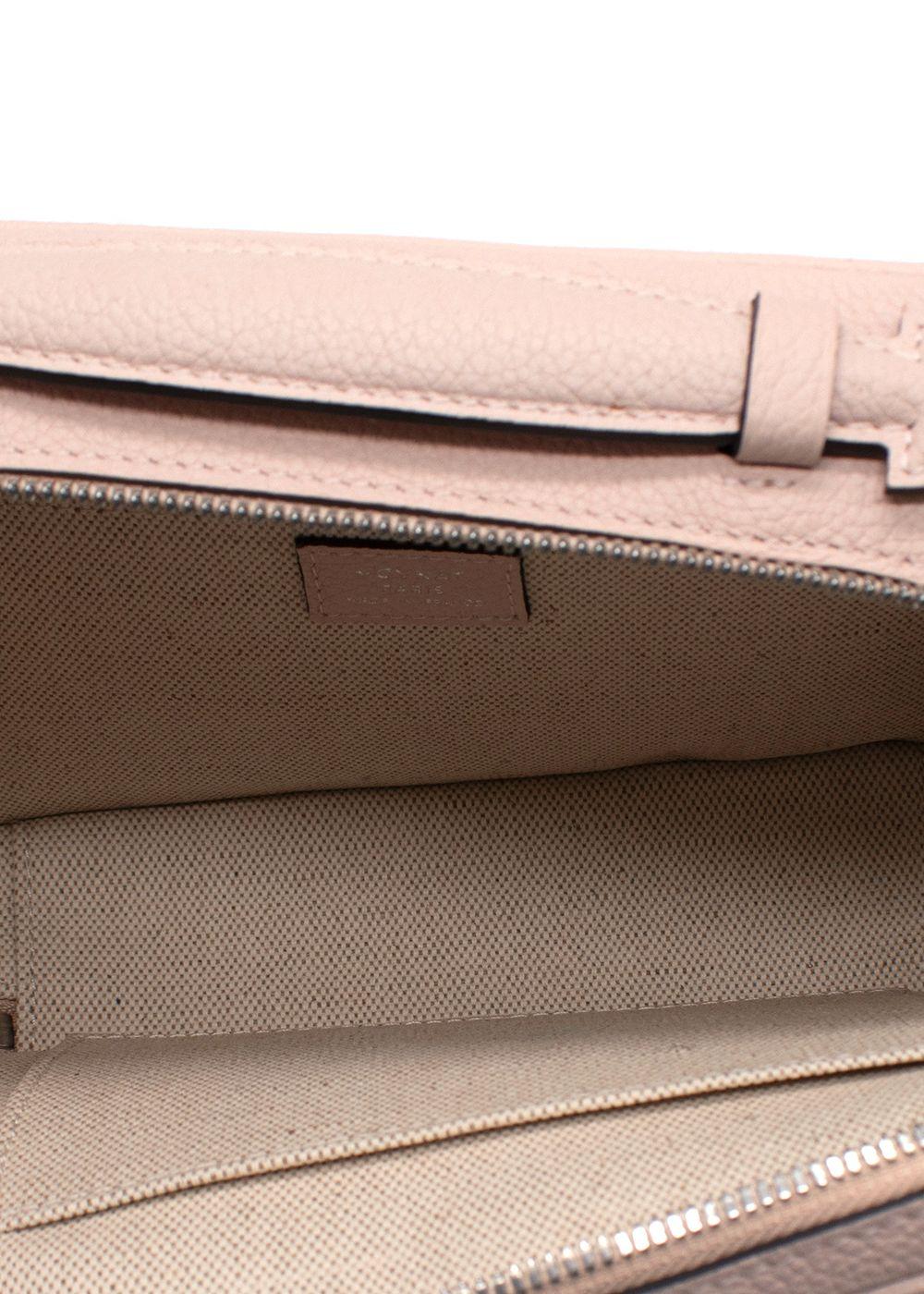 Moynat Camera Very Pale Pink Leather Crossbody Bag