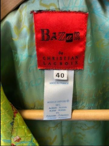 Christian Lacroix Acid Green Frock Coat
