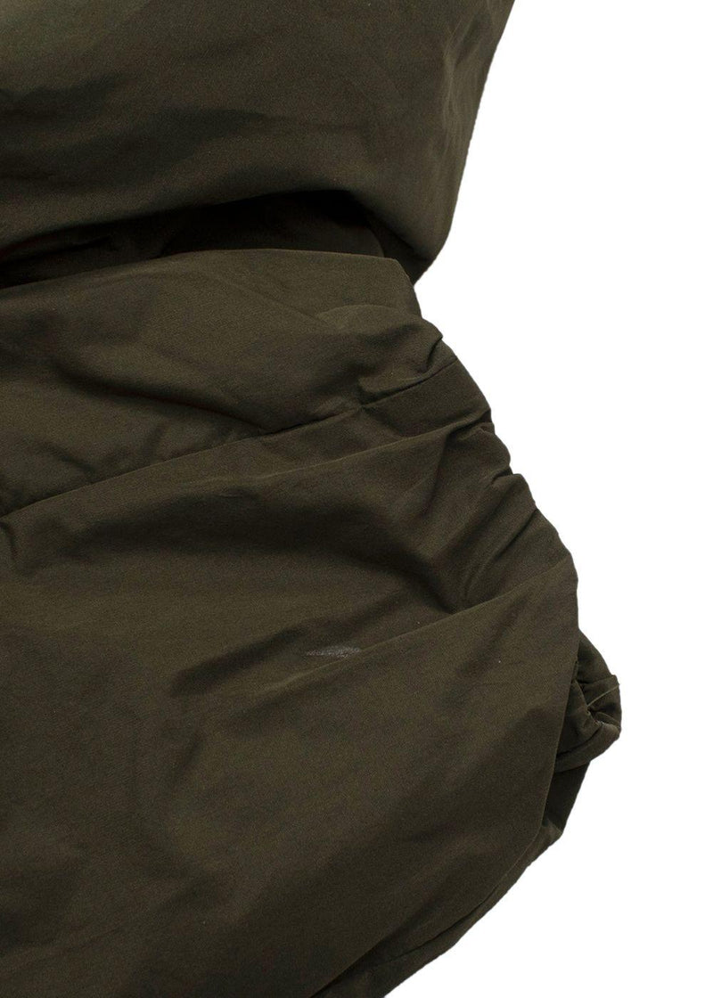 Moncler Green Ruched Luxembourg Parka