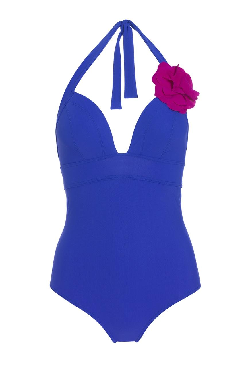 Carizzi Couture Fleur Royal Blue One-Piece