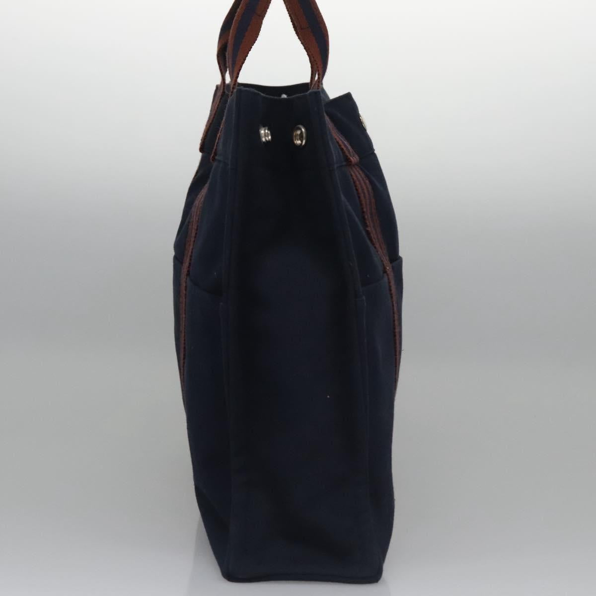 Hermès Blue Canvas Tote Bag