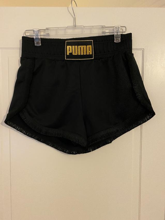 Charlotte Olympia x Puma drawstring black shorts