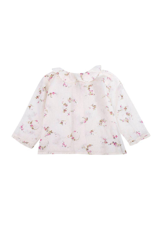Bonpoint Kids 12m White Floral Blouse