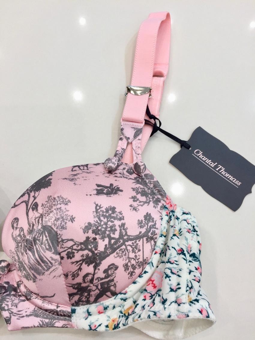 Chantal Thomass Romantic Toile & Flowers Print Pad Bra & Thong Set