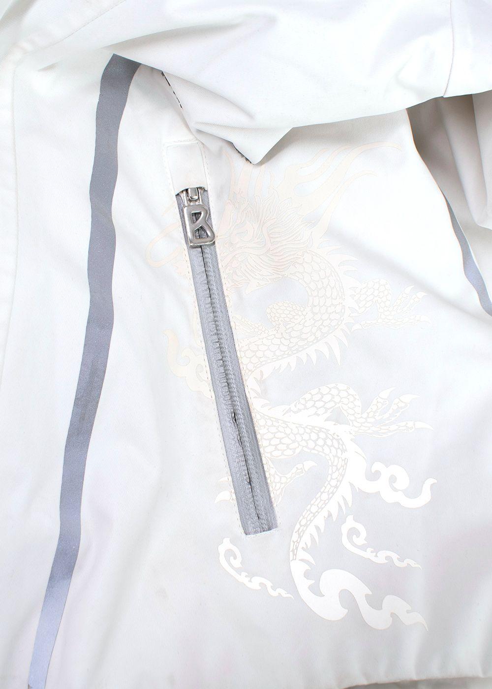 Bogner White Embroidered Ski Jacket