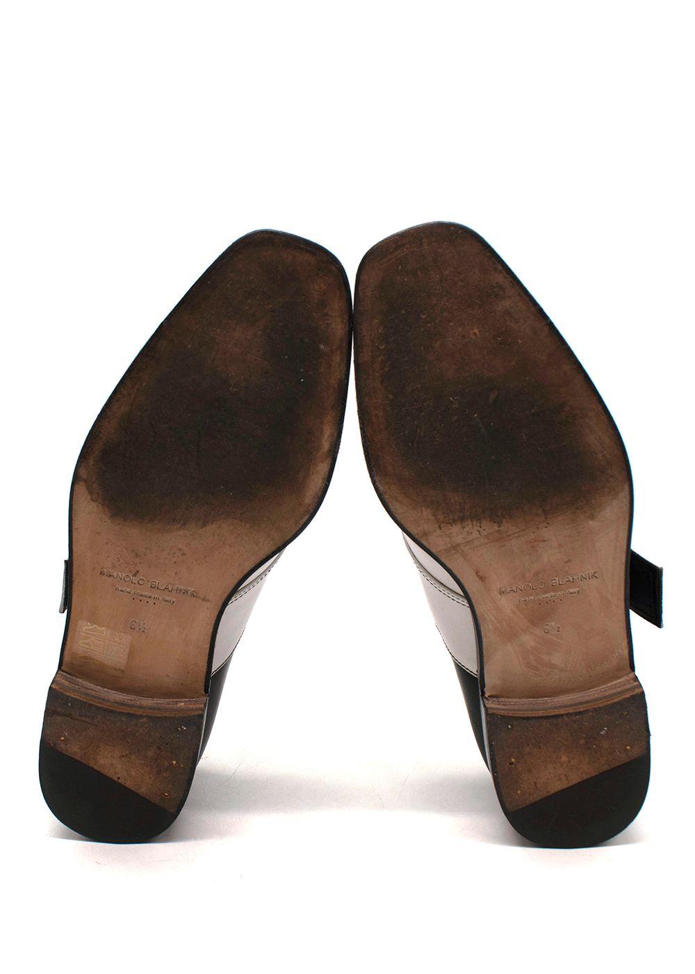 Black & White Buckle Loafers