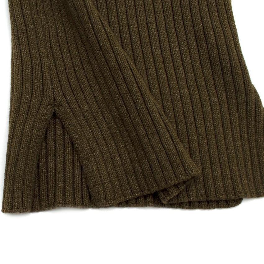 O'ahu Green Ribbed Knit Tank Dress