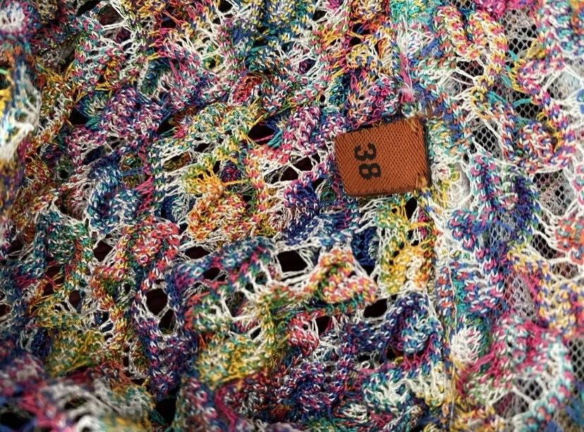 Missoni multicoloured crochet-knit shirt
