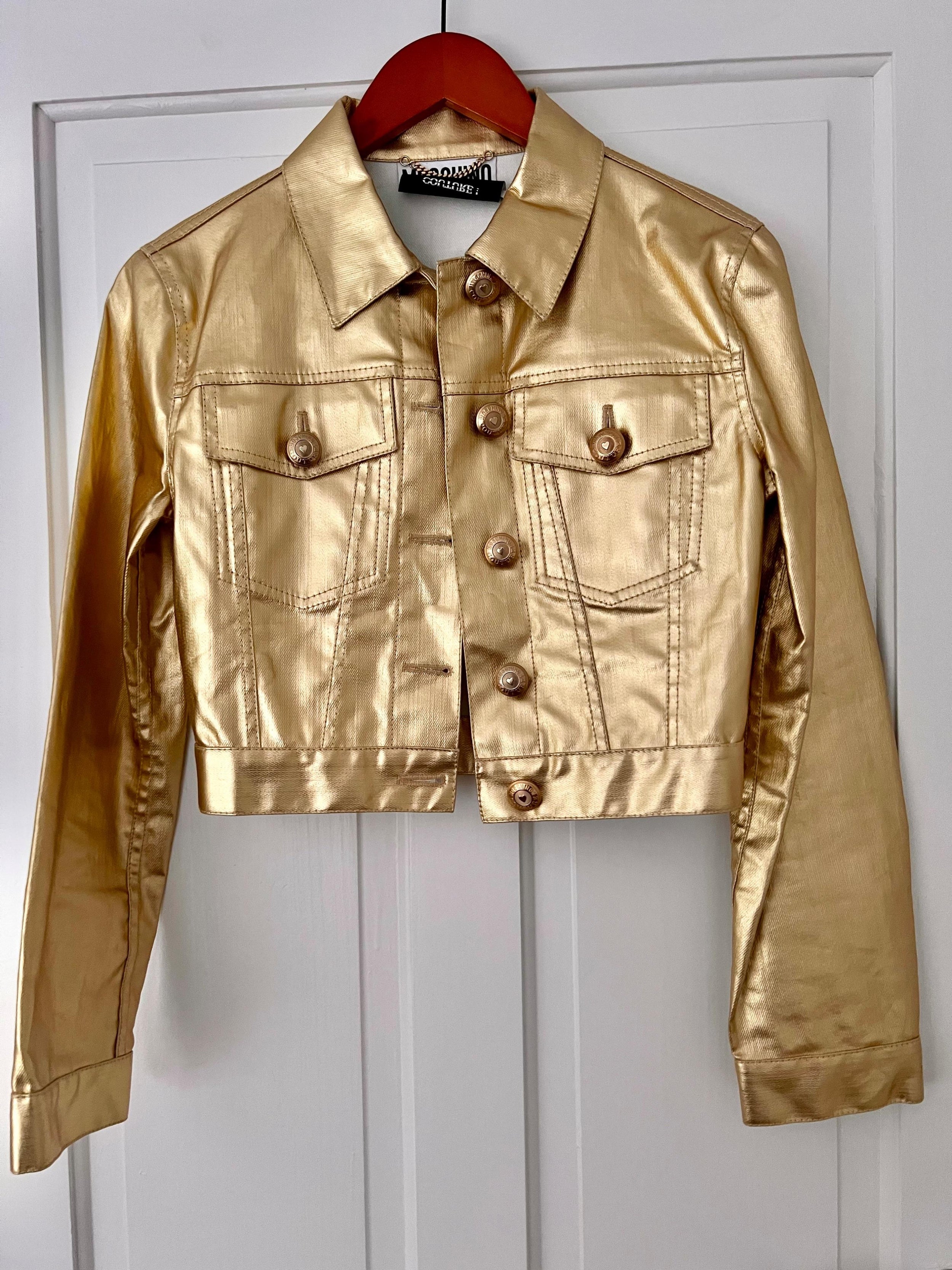 Moschino Couture Vintage Gold Dress And Jacket Barbie Collection