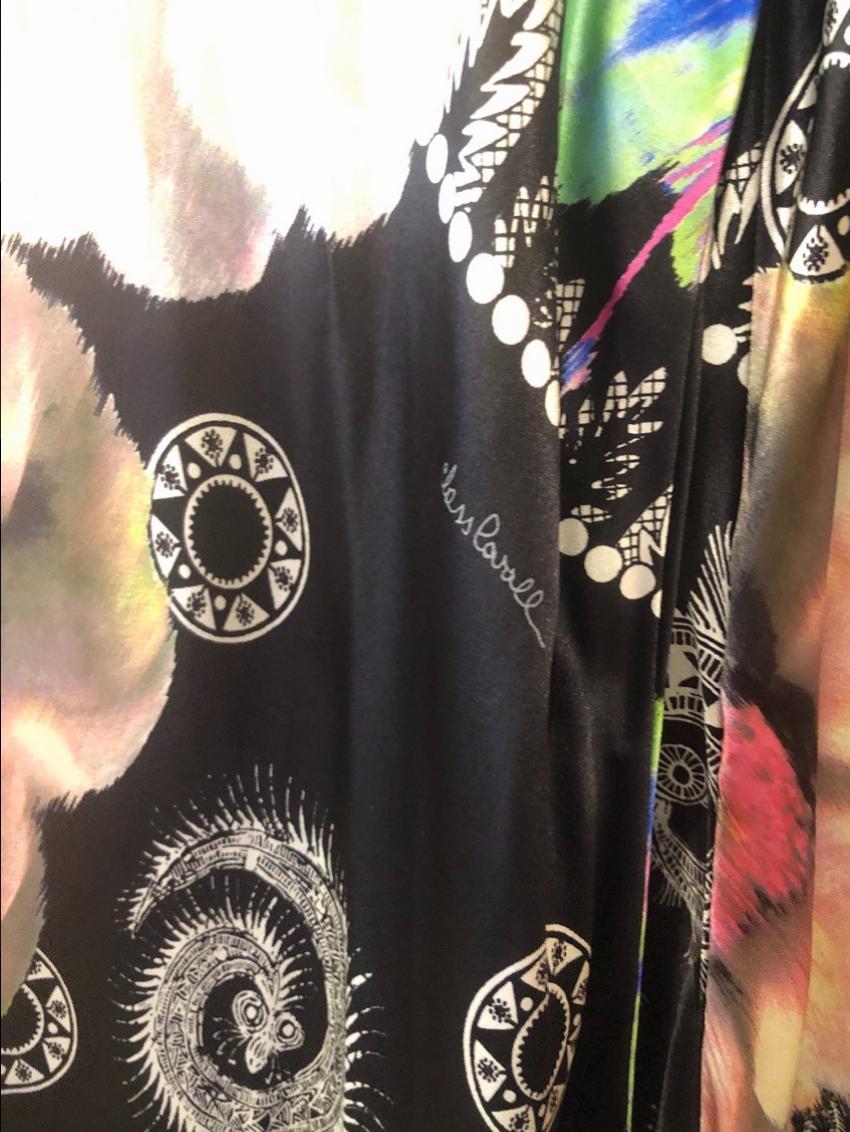 Class Cavalli Floral Paisley Wide Leg Pants