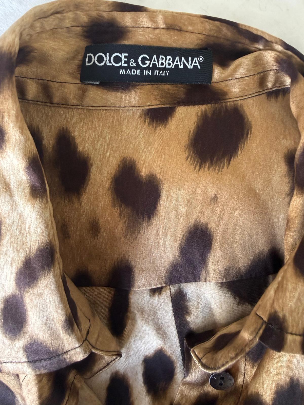 Dolce & Gabbana Leopard Print Blouse