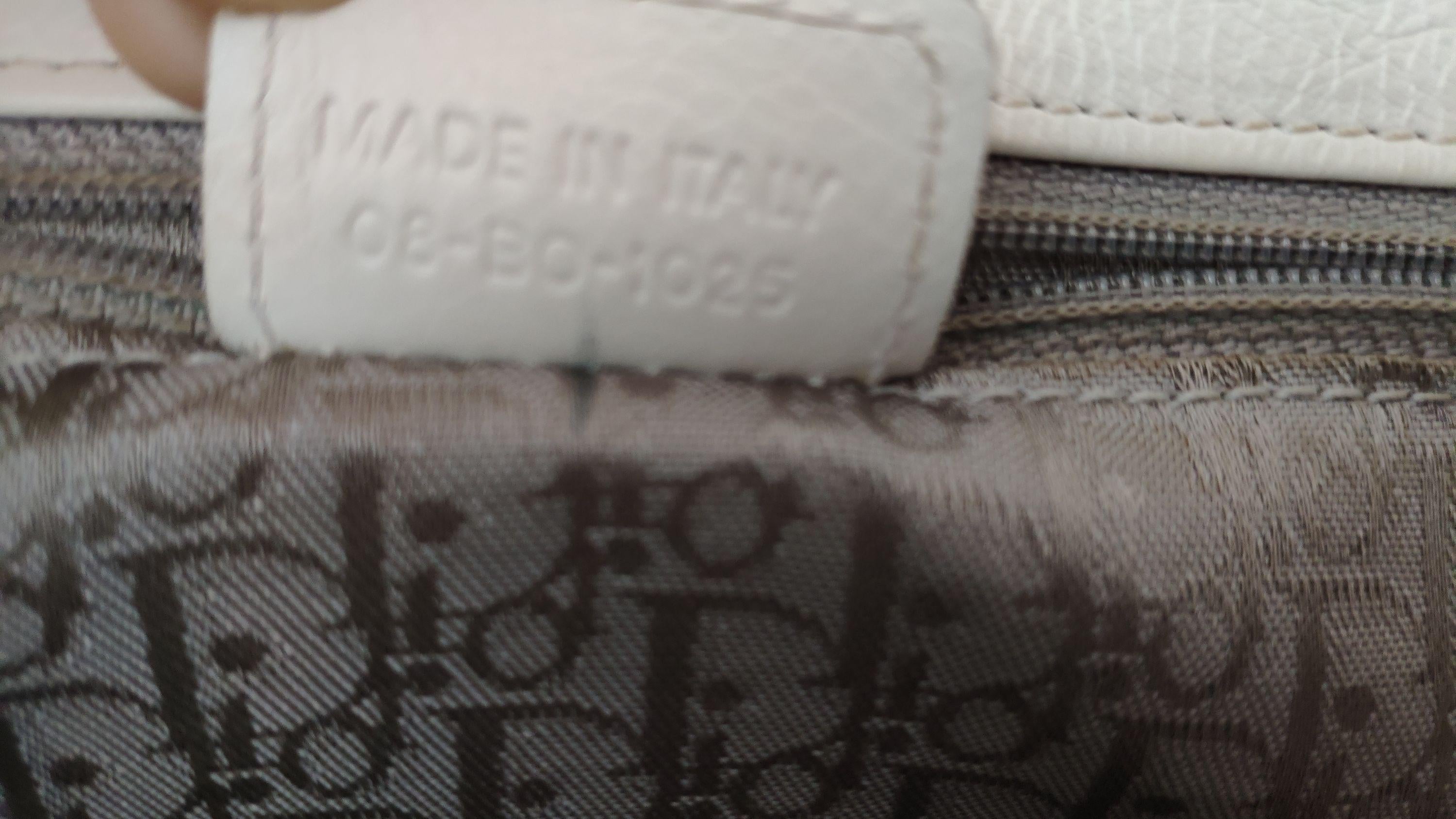 White leather Flight bag