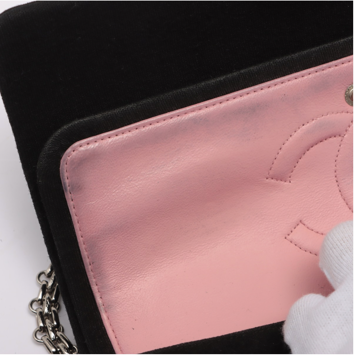 Chanel Timeless Quilted Black Fabric Bag