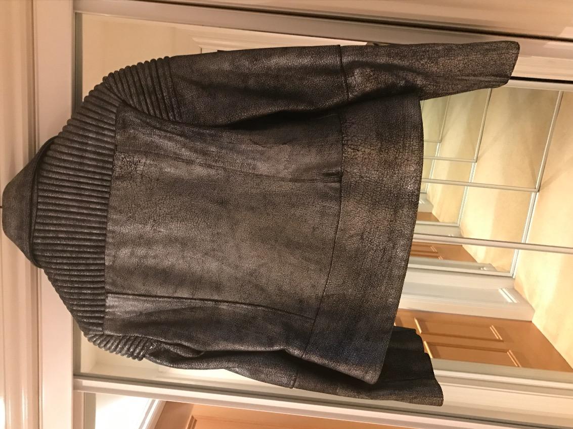 Zoe Jordan Metallic Leather Jacket