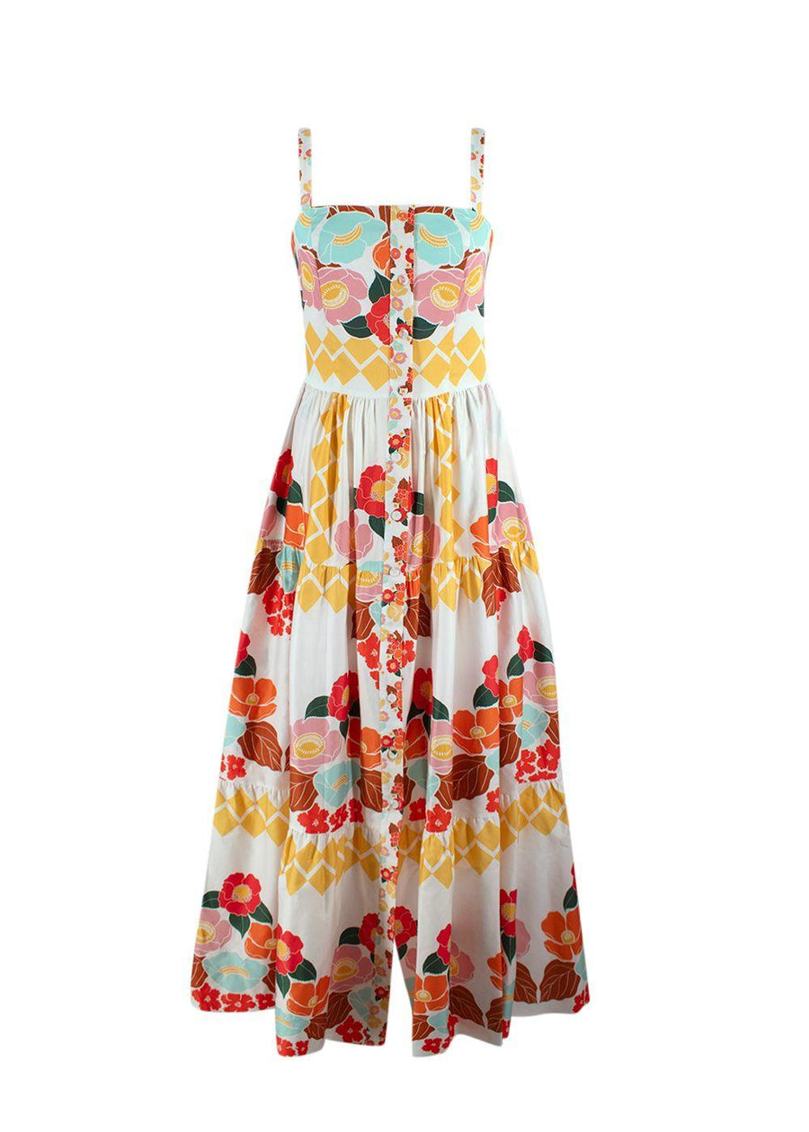 Borgo De Nor Floral Jimena Cotton Maxi Dress