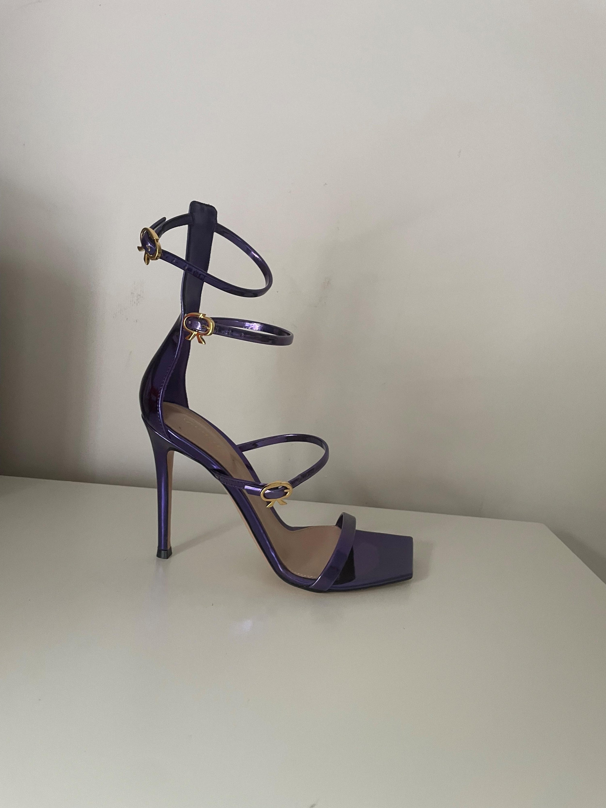 Purple Ribbon Uptown Sandals