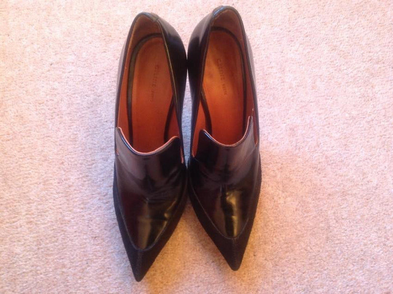 Celine Leather & Velvet Booties