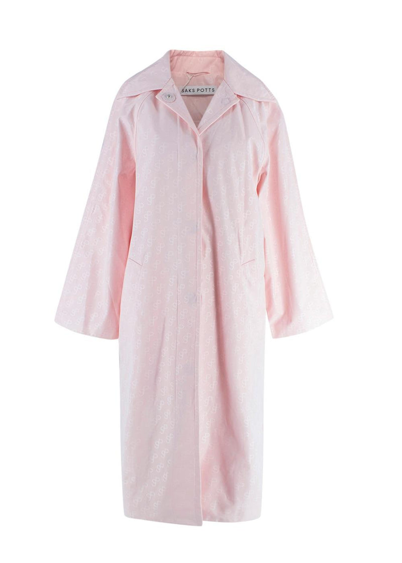 Saks Potts Pink Monogram Milan Coat