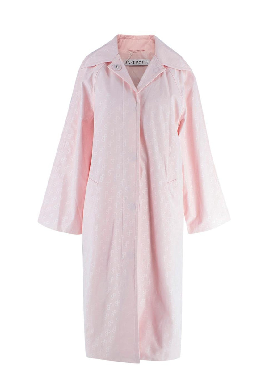 Saks Potts Pink Monogram Milan Coat