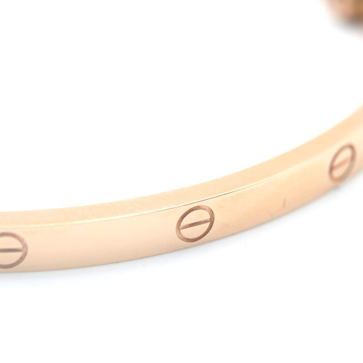 Cartier LOVE Bracelet, Small Model 15 with Box