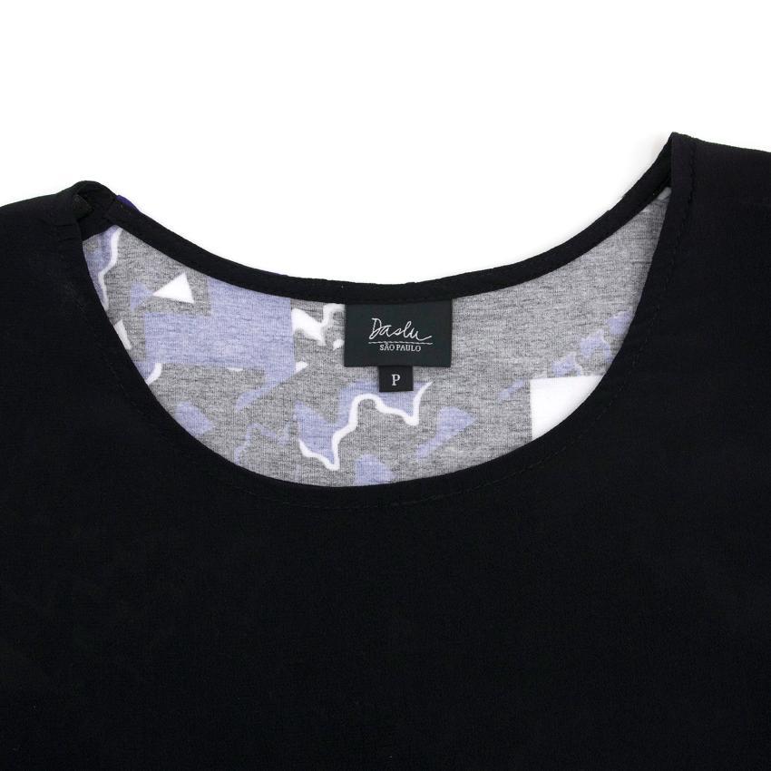 Daslu Black Silk Top