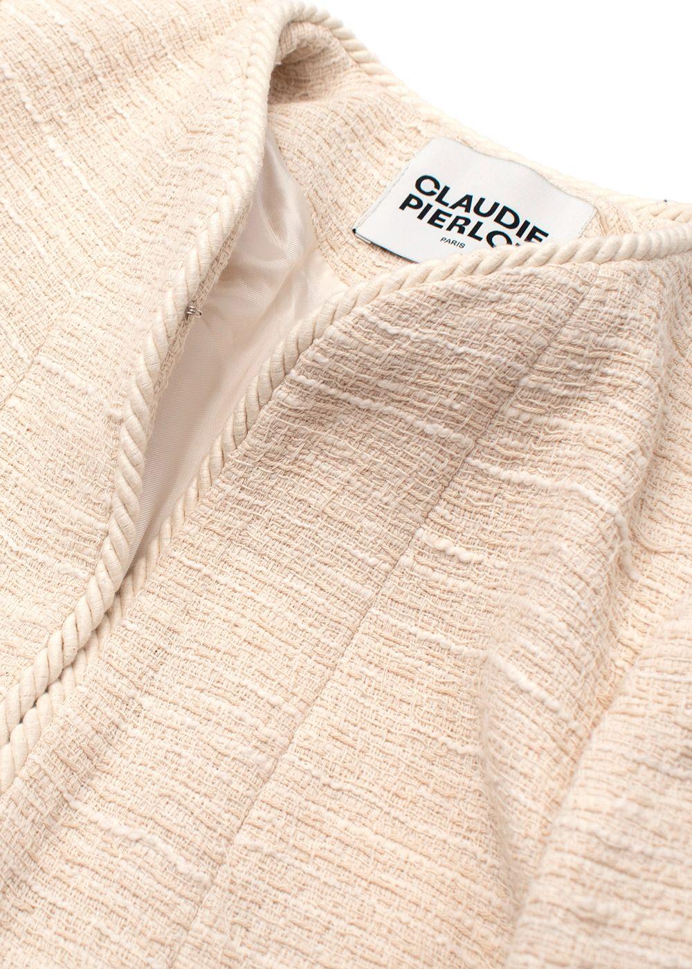 Claudie Pierlot Cream Tweed Jacket