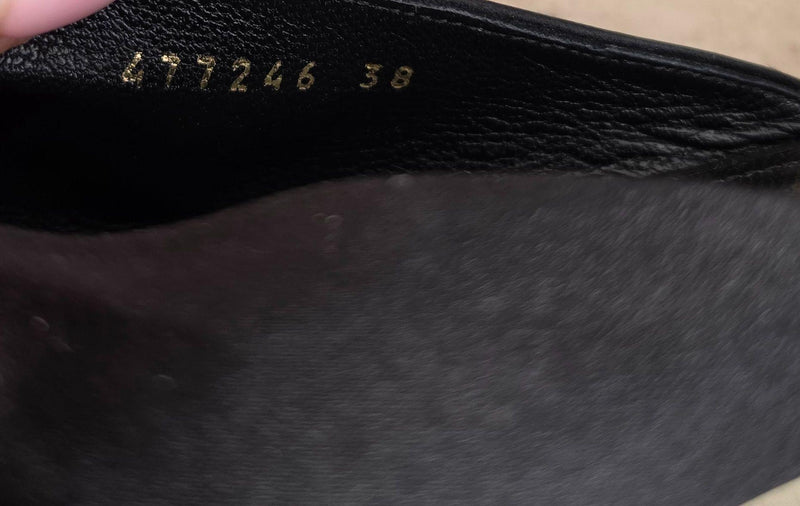 Balenciaga Black Satin Mules
