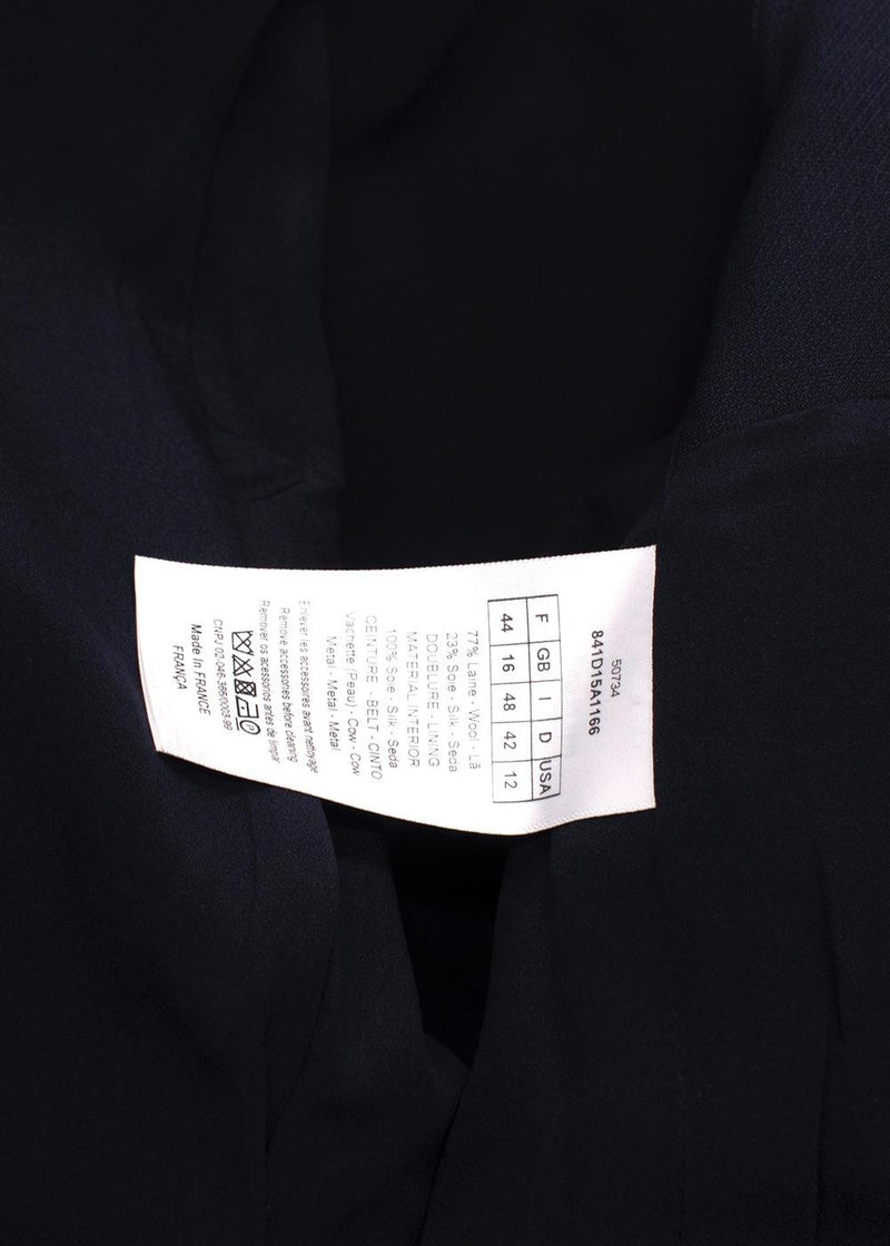 Dior Navy Sleeveless Longline Waistcoat