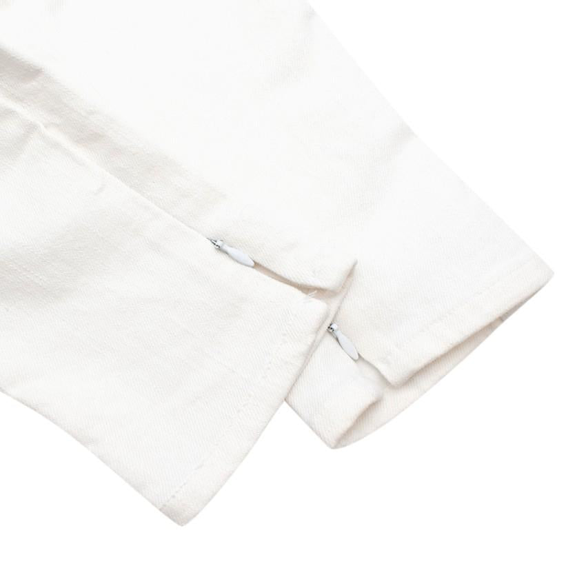 Rodarte White High Waisted Skinny Fit Jeans