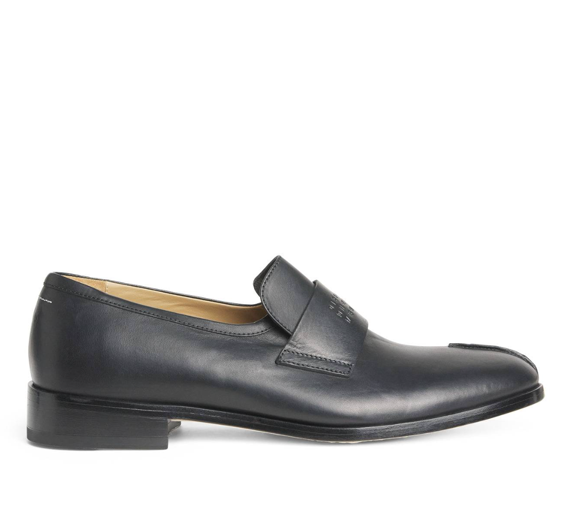 MM6 Maison Margiela Leather Debossed Logo Loafers