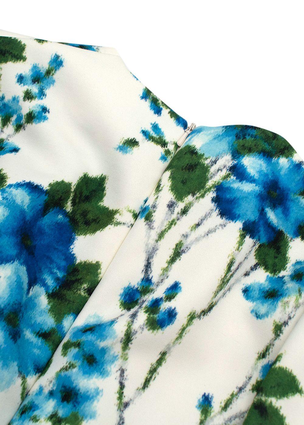 Richard Quinn Ruffled Floral-print Crepe De Chine and Jersey Dress
