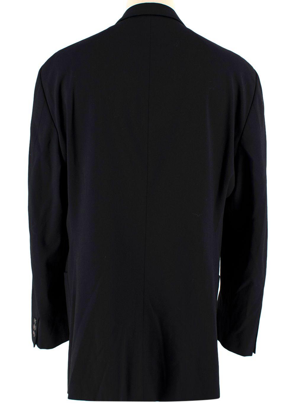 Jil Sander Black Single Breasted Wool Blend Blazer
