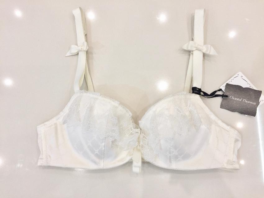 Chantal Thomass Leavers Lace & Satin Jacquard Froufrou Lingerie Set