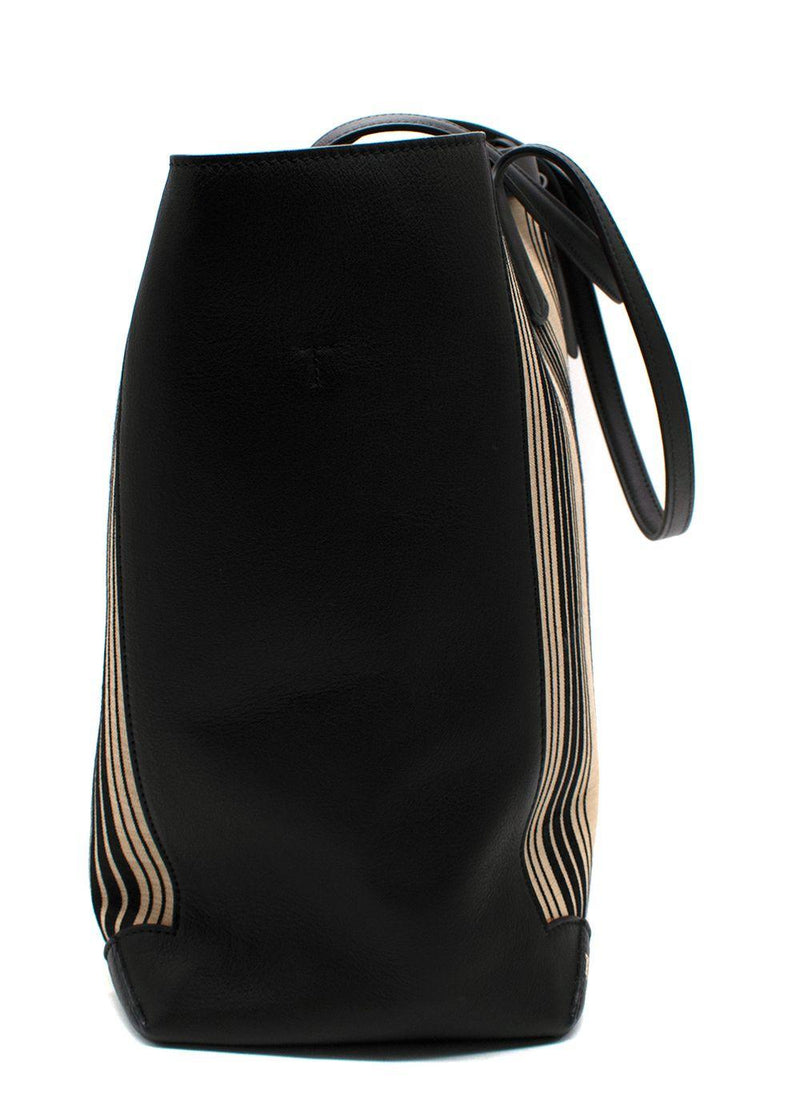 Tanner Krolle Black Striped Cadogan Tote Traveller Bag