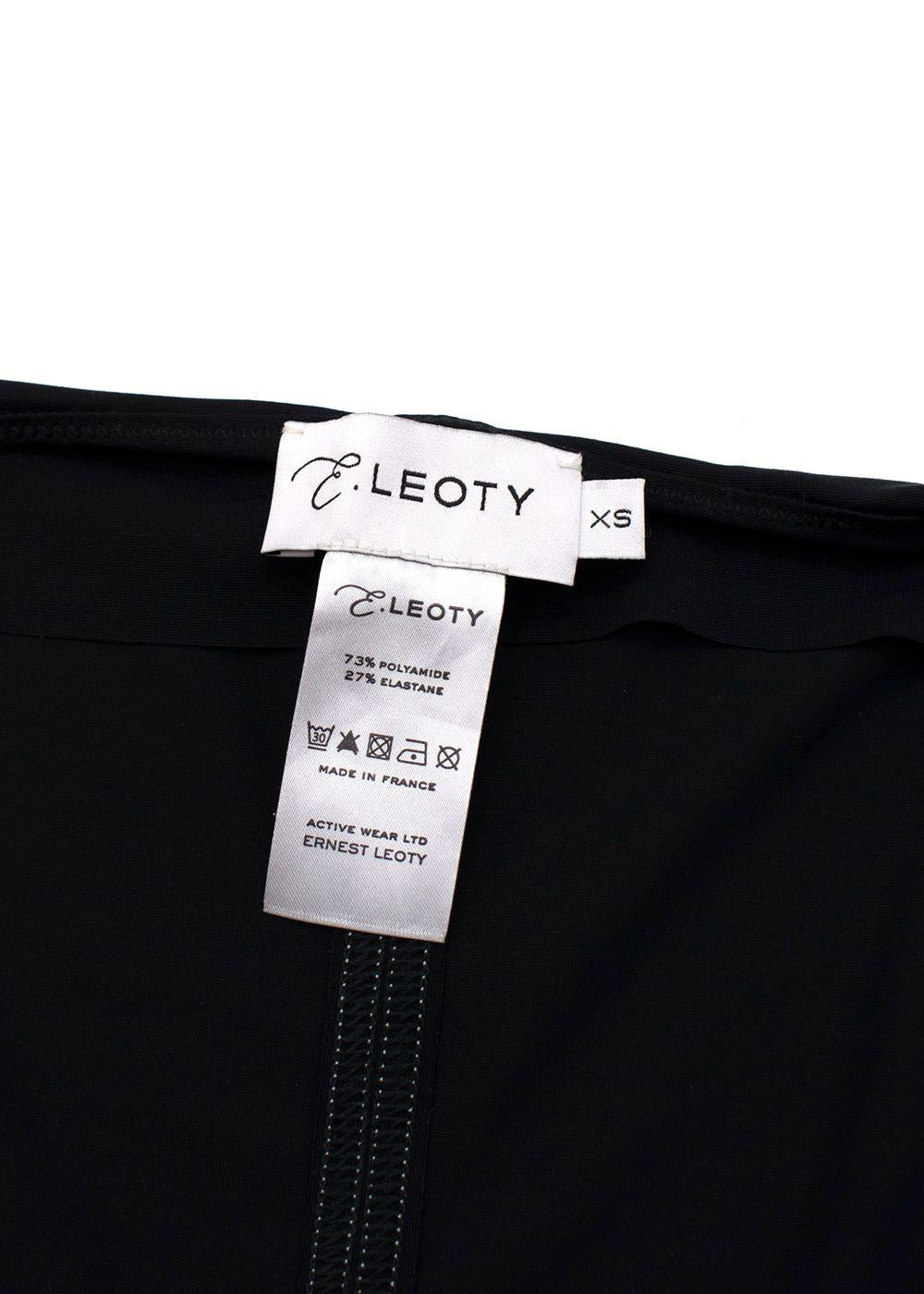 Black Panelled Stretch Top