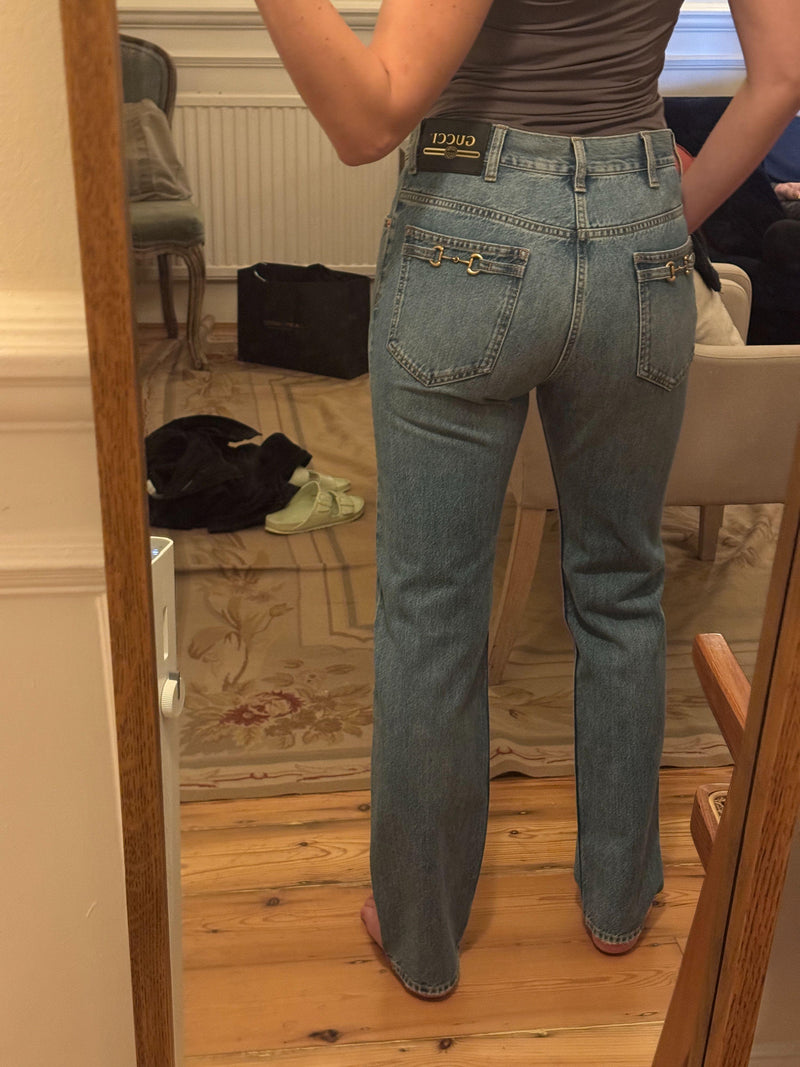 Gucci Unisex Horsebit Jeans