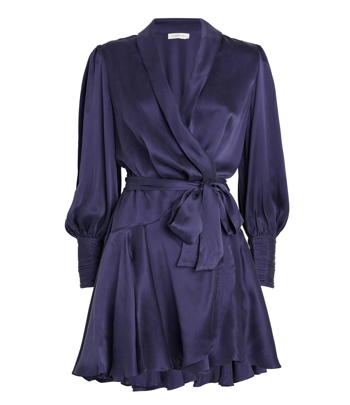 Zimmermann Silk Wrap Mini Dress