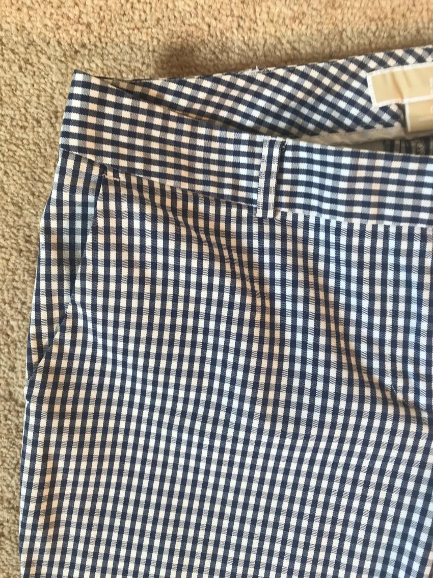 Michael Michael Kors Gingham Wellesley ankle fit pants