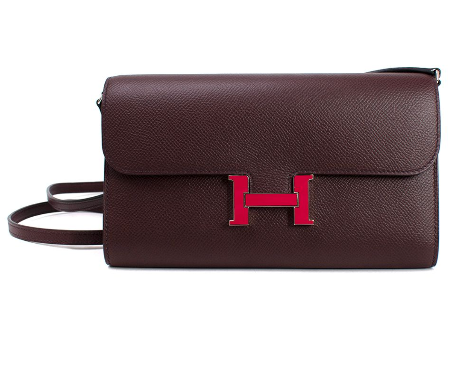 Hermes Rouge Sellier Epsom Leather Limited Edition Constance to Go Bag