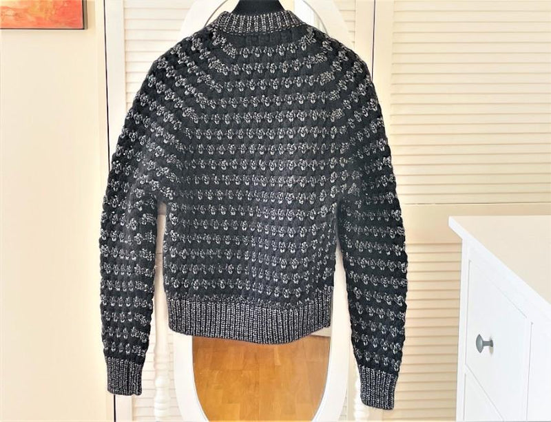 Saint Laurent Lurex Knit Mohair Wool Blend Jumper